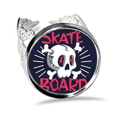 Imagem de DIYthinker Anel de noivado ajustável com estampa de esqueleto indiano para skate