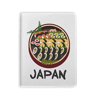 Imagem de Diário tradicional japonês saboroso para caderno de sushi, capa macia