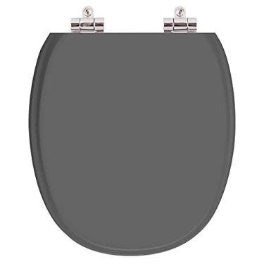Imagem de Assento Sanitario Poliester Soft Close Ascot Quartzo (cinza Escuro) para vaso Ideal Standard