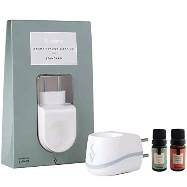 Imagem de Kit Aromatizador Elétrico Plástico Essências Via Aroma Maçã Com Canela E Bamboo