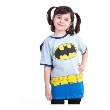 Imagem de Camiseta Infantil Batman Capa Cosplay Fantasia