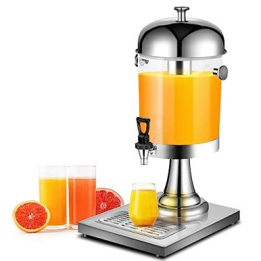 Imagem de Dispensador de bebidas isolado de aço inoxidável, dispensador de bebidas quentes e frias térmicas isoladas, dispensador de bebidas de 8 litros com torneira para chá quente, café, leite frio, água(A1)