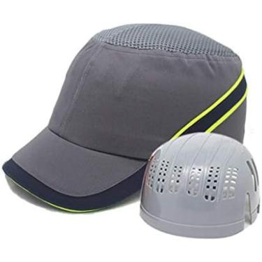 Imagem de Capacetes De Proteção Casuais Boné De Beisebol De Segurança O Revestimento Interno Protege A Cabeça, Respirável Em 360 °, Aba Curta De 5,5 Cm, Fivela De Ajuste De 3 Velocidades Tamanho Adequado Pa