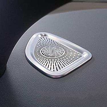 Imagem de Capa de buzina de porta de carro, capa de tweeter do alto-falante da porta da frente compatível com Mercedes Benz EQE Classe V295 EQE350 EQE53 AMG EQE500 EQE350 + Acessório Benz (Capa de saída de ar para instrumento, 2 peças)