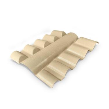 Imagem de Cumeeira Central PVC Colonial 88cm Lux Telhas Marfim