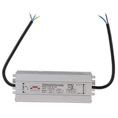 Imagem de Sluffs 12V/24V 250W Fonte De Alimentação De Faixa De Luz LED IP67 Transformador De Driver De LED à Prova D'água, Fonte De Alimentação De LED Com Escurecimento Triac Regulável(12V 20.8A HRW-12V250W)