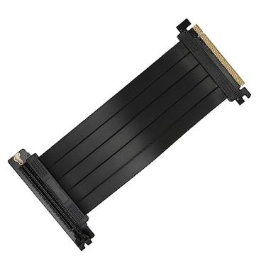 Imagem de Cabo Riser PCIE 3.0 16x Flexível de Alta Velocidade, Cabo de Extensão GPU de 90 Graus para, GTX1080Ti, RTX2060, RTX2070, RTX2080, Com Transmissão Estável de Prevenção de