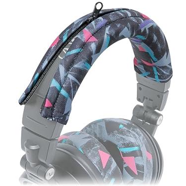 Imagem de WC Bandz V2 Tampa de faixa protetora para os fones de ouvido da série Audio Technica Ath - lavável máquina, não mais descamada - compatível com M50X / M50XBT / M50 / M40X & More | (Black dos anos 90)