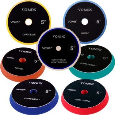 Imagem de Kit Boinas Polimento Automotivo Vonixx Corte Refino Lustro 5