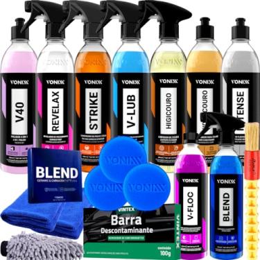 Imagem de Kit Produtos Automotivos Limpeza Profissional Vonixx