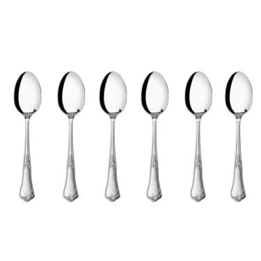 Imagem de Kit 6 Colheres de Mesa Hercules Classique Aço Inox 493-001P