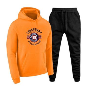 Imagem de Conjunto Moletom Canguru Estampado California Com Calça Cordao Ajustavel Flanelado Maximo Conforto