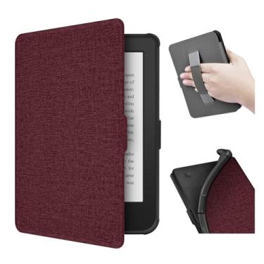 Imagem de enoxboo Capa para Kobo Clara HD de 2018, 6 Polegadas, Estojo com TPU Mole Traseiro e Alça de Mão, Tampa para Ereader com Fechamento Magnético