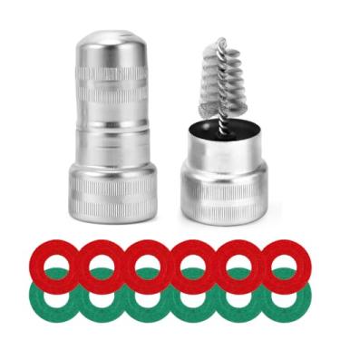 Imagem de Sylvil Kit de ferramentas de limpeza de terminal de bateria, 2 escovas de limpeza e fibra protetora de arruelas anticorrosão de terminal de bateria, acessórios automotivos universais para carro,