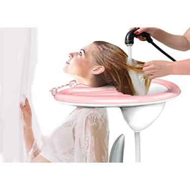Imagem de Lavatório de cabelo inflável, lavatório de xampu portátil, bandeja de lavagem de cabelo - xampu médico para deficientes, mulheres grávidas, acamadas e deficientes, lavagem de idosos e crianças