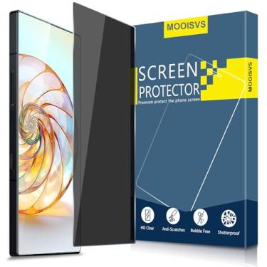 Imagem de MOOISVS Pacote com 2 protetores de tela de privacidade de cobertura total para Nubia Z60 Ultra(, proteção de ponta a ponta, película de vidro temperado anti-espião para Nubia Z60 Ultra