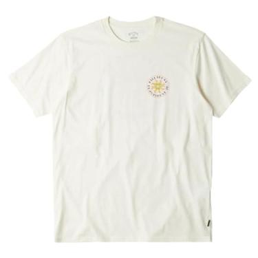 Imagem de Billabong Camiseta masculina com estampa de manga curta giratória, Off-white, XXG