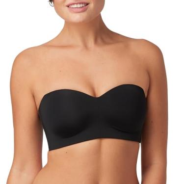 Imagem de Maidenform Sutiã feminino sem alças de conforto puro, sutiã sem fio, sutiã conversível de cobertura total, Preto, M