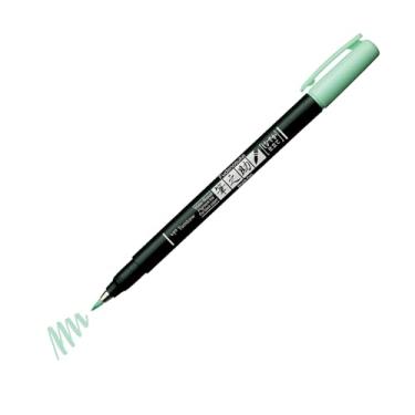 Imagem de Tombow Caneta pincel Fudenosuke pastel para papel preto, verde claro
