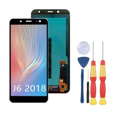 Imagem de SiuVorZhi Tela LCD compatível com Samsung Galaxy J6 2018 Display LCD Touch Screen Assembly Peças de reposição com ferramentas.