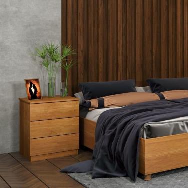 Imagem de Mesa De Cabeceira Veronna 3 Gavetas Tcil