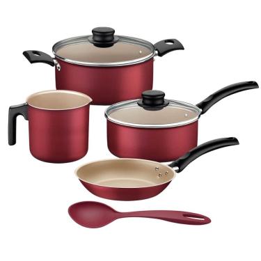 Imagem de Jogo de Panelas 5 Peças Tramontina Turim Antiaderente Starfl