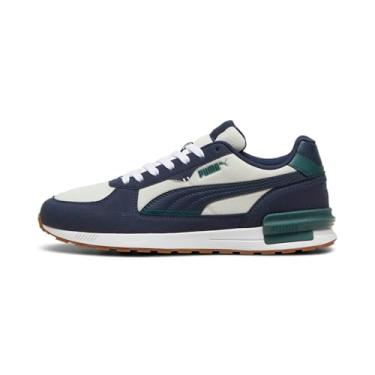 Imagem de PUMA Tênis masculino Graviton feminino, branco-preto-nimbus nuvem-azul glacial, lótus, 42, Vapor Gray-Club Azul-marinho-Murta escura, 45