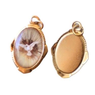 Imagem de Medalha Divino Espírito Santo Chapa Resinada 12 unid