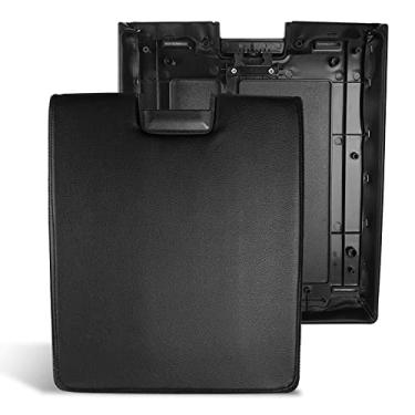 Imagem de LCWRGS Tampa do console central com tampa de apoio de braço de trava de substituição para Chevy Silverado Tahoe Suburban Avalanche 2007-2013 | GMC Sierra Yukon/Yukon XL 20864154 (preto)