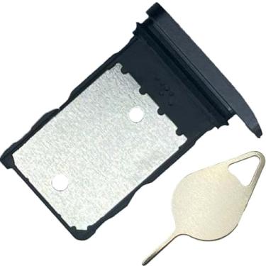 Imagem de SECRETIGER Suporte de bandeja de cartão SIM com pino de substituição para slot de cartão Google Pixel 9 para fácil acesso ao cartão SIM G2YBB GUR25 G1B60 - Obsidiana
