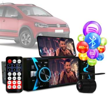 Imagem de Radio Dvd Bluetooth Mp5 Usb 1din Espelhamento Vw Space Cross - OESTESO
