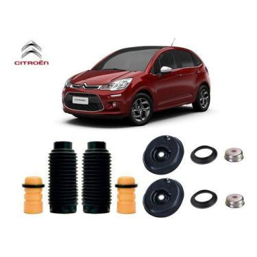 Imagem de 2 Kit Coxim Rolamento Cubo Dianteiro Citroen C3 Novo 2012 2013 2014 - 