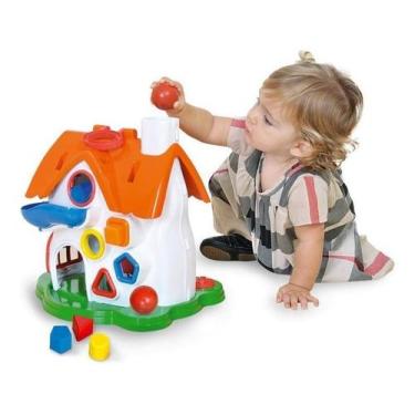 Imagem de Brinquedo Didático Educativo Casinha De Atividades Cotiplás