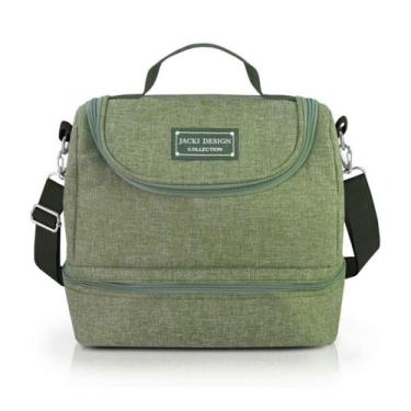 Imagem de Bolsa Térmica Marmita Lancheira Necessaire 2 Divisórias Compartimentos