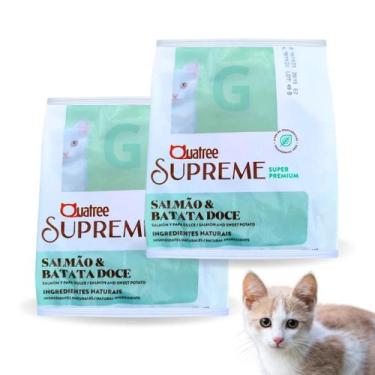 Imagem de Kit Pacotes Individuais Com 2 Ração de 1kg Quatree Supreme Gatos Filho