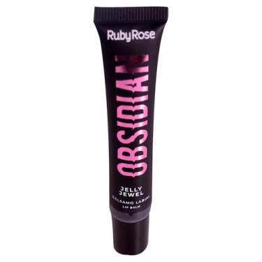 Imagem de Balm Labial Ruby Rose Obsidian Jelly Jewel, Onix - Preto