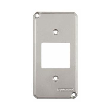 Imagem de Tampa Condulete Aluminio 1 2 Teclas - TRAMONTINA, Cinza