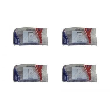 Imagem de Kit C/4 - Sistema Perlex Branca (1 Campainha) 3085Br