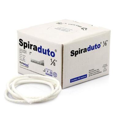 Imagem de Organizador de Fios e Cabos Spiraduto 1/8 Branco - 20 Metros - DUTOPLA