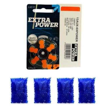 Imagem de Kit Para Aparelho Auditivo Com Silica Gel E Pilhas 13 Pr48 - Silica Ge