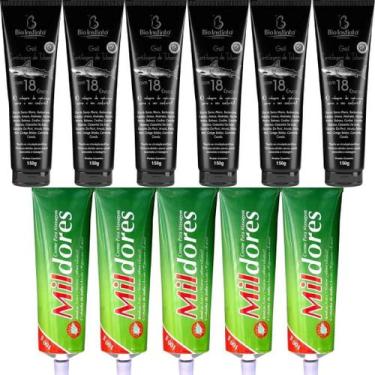 Imagem de Kit 6 Gel Cartilagem De Tubarão 150G 5 Creme Mil Dores 100G - Bio Inst