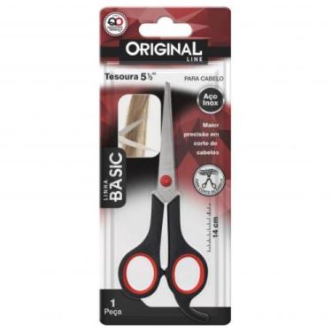Imagem de Tesoura De Barbeiro Cabeleleiro De Inox Basic 5,1/2'' 14Cm - Original