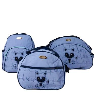 Imagem de Kit Sacola Frasqueira Bolsa Maternidade Térmica Raposa Mave - Mave Bab