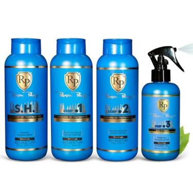 Imagem de Robson Peluquero Kit de tratamento Reconstrutor Profissional Ccrp 4 Produtos 500ml nova Embalagem