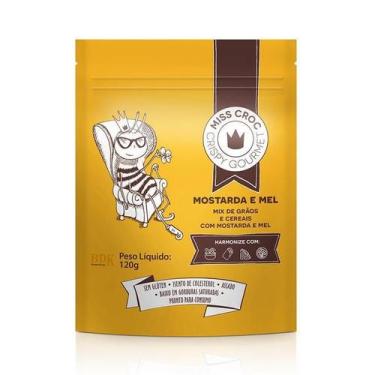 Imagem de Granola Crispy Mostarda E Mel Sem Glúten Sachê 120G - Miss Croc