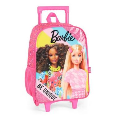 Imagem de Mochila De Rodinhas Escolar Menina Infatil Original Barbie - Luxcel, P