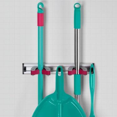 Imagem de Suporte para Vassouras de Metal Multifuncional 5 Penduradores Noviça B