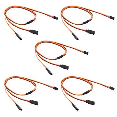 Imagem de OliRC 5pcs 24" / 600mm Servo Cable Y Harness Extension Cord 22awg 60 cores for RC Car Helicopter Servo Receiver Wire Lead(C146-5)
