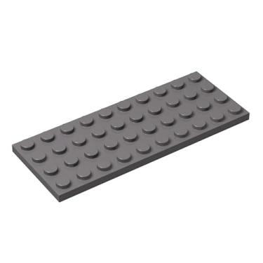 Imagem de Classic Grey Plates Bulk, Dark Gray Plate 4x10, Building Plates Flat 10 Piece, Compatible with Lego Parts and Pieces: 4x10 Gray Plates(Color: Dark Gray)