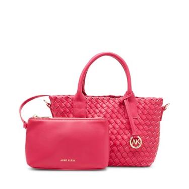 Imagem de Anne Klein Bolsa pequena de tecido com bolsa, Fúcsia quente, Small